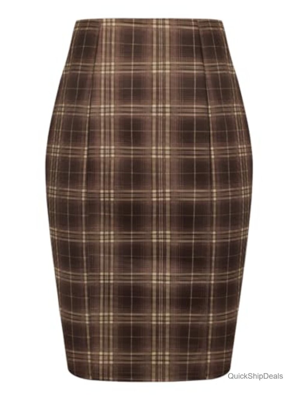 Kate K Pencil Skirt High Waist Knee Length Bodycon Slit